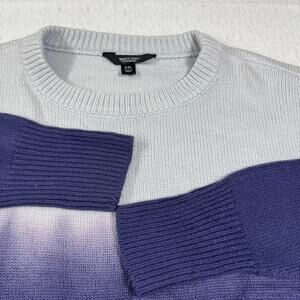 Simply Vera Wang XXL Ombre Knit Pullover Sweater Light Grey to Purple Cozy Relax